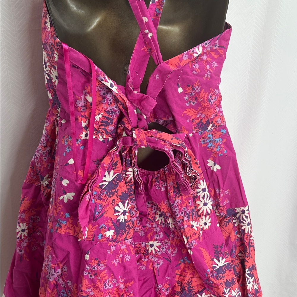 Free People Pink Floral Mini Dress - Picture 5 of 8